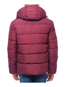 Chaqueta de plumón para hombre de alta calidad, Abrigo acolchado térmico empacable con cremallera a prueba de viento, abrigo de invierno cálido con decoración de piel - Product Image 3