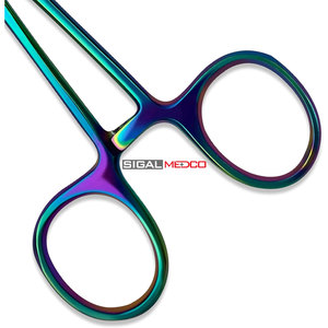 3pcs Titanium Rainbow Hemostats & Scissors Surgical Set Durable Stainless Steel Construction Cutting <b>Clamping</b> Easy - Product Image 4