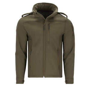 Veste à capuche unisexe décontractée d'hiver en softshell coupe-vent respirante légère imperméable pour l'extérieur, personnalisable OEM - Product Image 4