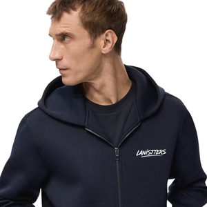 Sweat-shirt à capuche zippé intégral pour homme, en molleton épais, coupe décontractée, veste à capuche unie, fabricant OEM ODM - Product Image 3