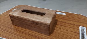 Boîte à mouchoirs en bois artisanale de luxe, porte-mouchoirs en bois massif, distributeur de serviettes rustique naturel, décoration pour la maison, l'hôtel et le restaurant - Product Image 5
