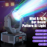 U`King Mini 30W Projecteur à Faisceau Mobile DMX avec Télécommande, Effet Stroboscopique, Lumière de Scène pour DJ, Discothèque, Bar