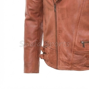 Veste en cuir pour homme, style décontracté, tendance, moderne, de qualité supérieure, confortable, durable, élégante, en vente - Product Image 4