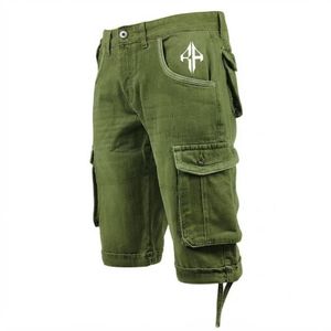 Pantalones Cortos de Mezclilla para Hombre, de Alta Calidad, con Estampado de Serigrafía, Estilo Jeans, de Pierna Ancha, Material Spandex/Poliéster - Product Image 2