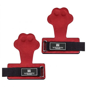 Agarraderas ajustables multicolor negras al por mayor, de cuero, para ejercicios, accesorios profesionales para entrenamiento en gimnasio. - Product Image 3