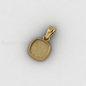 Handmade 925 Silver 14K Gold 10mm <b>Cushion</b> Blank Bezel Cup Cabochon Setting Charm Pendant DIY Resin Keepsake Jewelry Findings - Product Image 3