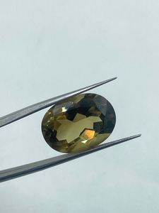 Quartz fumé naturel de qualité supérieure, pierre naturelle, magnifique pierre ovale de 18,91 carats pour bagues de luxe et fabrication de bijoux - Product Image 2