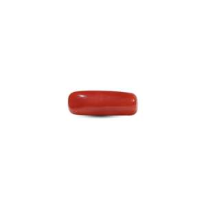 Natural Red Coral Loose Gemstone 5.9 Carat Oval Shape for Fine Jewelry - Product Image 1
