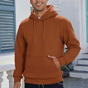 Wholesale Custom Printing Logo Vintage Plain Hoodie High Quality <b>Men's</b> Blank Hoodies hoodies - Product Image 5