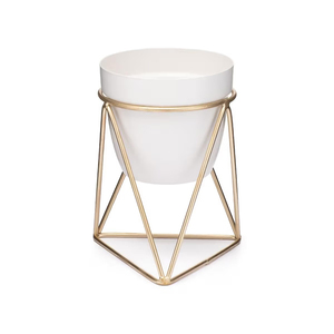 Mini-support décoratif à prix de gros pour pot de fleurs, finition dorée, pour fleurs artificielles, décoration maison, bureau, mariage - Product Image 1