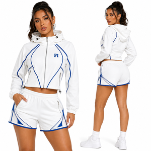 Conjuntos de Shorts Personalizados para Mujer, Traje Deportivo Cortavientos, Ligero, Transpirable, de Secado Rápido, Ecológico, Cintura Elástica, Chaquetas Vintage para Hombre - Product Image 1