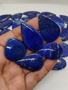 Natural Lapis Lazuli Pair Cabochon Healing Crystal Quartz Wholesale Bulk Loose Gemstone Chakra Spiritual Reiki Raw - Product Image 4