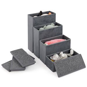 Scala per Cani a 4 Gradini con Contenitore, Capacità 200 kg, Velluto Olandese Comfort, Gradini 15"x6.5" + Altezza Gradino 6", Cucce e Mobili per Animali Domestici - Product Image 2