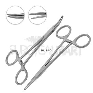 Pinzas Hemostáticas Rainbow, Juego de 2 Piezas, 5 Pulgadas, Rectas y Curvas, Pinzas de Acero Inoxidable con Bloqueo para Uso Médico, por Shu&Co OEM - Product Image 2