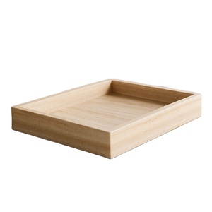 Plateau en bois de vente chaude plateau de service élégant simple pour les collations apéritifs ou l'utilisation décorative dans la maison et la cuisine - Product Image 1
