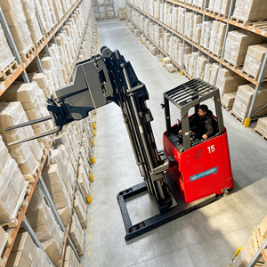 Chariot élévateur électrique à portique étroit Mima MC15 CE 1500 kg (1,5 tonne) pour entrepôt, transpalette à 3 voies - Product Image 1
