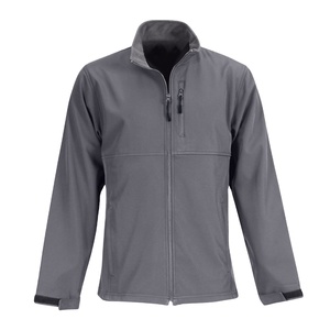 Veste Softshell Décontractée pour Homme, Personnalisable, Hiver, Col Montant Zippé, Couleur Unie, Imperméable, Respirante, Coupe-Vent, Séchage Rapide, Écologique - Product Image 1