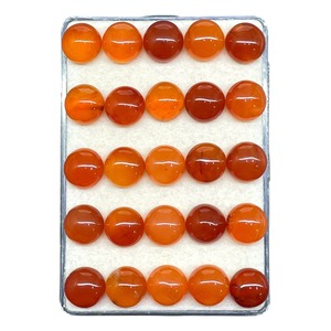 Cabochon rond en cornaline naturelle 11 mm, pierre orange, pierres précieuses en vrac, prix de gros, lot en vrac pour la fabrication de bijoux - Product Image 2