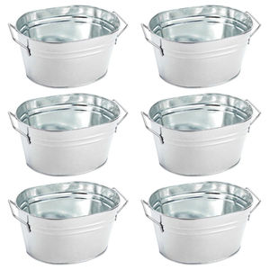 Cubos Galvanizados Modernos de Calidad Premium y Ecológicos con Asa para Agua, Ceniza, Jardín, Uso Doméstico y Decoración - ¡En Oferta! - Product Image 2
