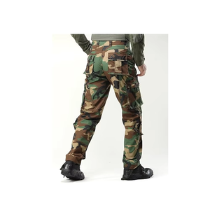 Men's Camouflage Hunting Pants Multi Pockets Rip-Stop Canvas Hunting Wear Autumn Style - Product Image 4