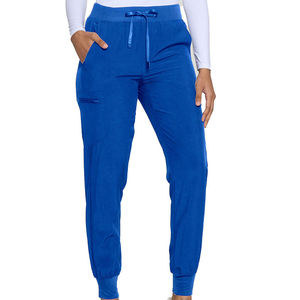 Pantalon de travail moderne et simple, extensible, pour hôpital, style jogger, disponible en plusieurs couleurs, réutilisable, matière douce, avec grandes poches - Product Image 4