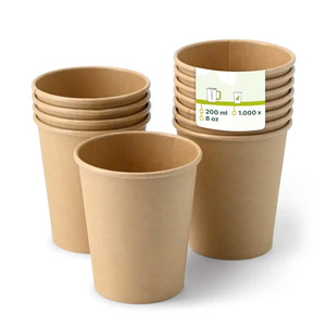 Vaso de Papel Kraft de Alta Calidad, Desechable, Apto para Alimentos, a Prueba de Fugas, para Bebidas Calientes y Frías, Uso en Cafeterías - Product Image 6
