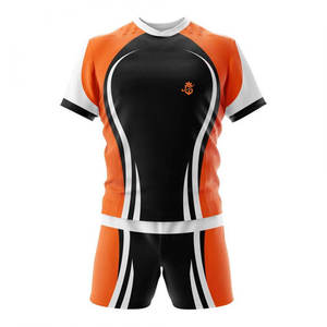 Ensemble d'uniformes de rugby les plus vendus, qualité supérieure, maillots d'équipe imprimés par sublimation, taille élastique, respirant, 100% polyester, unisexe - Product Image 2