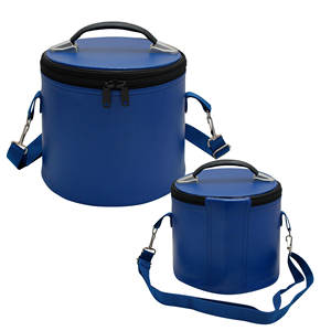 Estuche de Cuero Suave para Gorra Masónica Azul Deluxe con Cierre de Cremallera, Caja de Almacenamiento Ligera y Personalizable para Gorras/Sombreros - Product Image 1