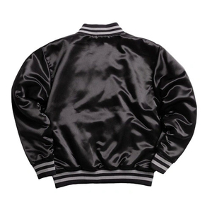 Veste universitaire en satin personnalisable, vestes de baseball américaines, vestes universitaires en satin, manches à capuche, logo personnalisé rétro, patch vintage - Product Image 5
