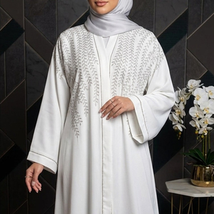 Nouvelle arrivée Abaya 2026, design unique à manches papillon, tissu en mousseline de haute qualité, logo personnalisé, fabrication OEM - Product Image 5