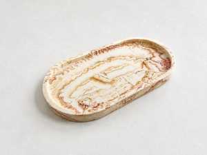 Plateaux de service avec poignées, plateau décoratif en résine, plusieurs couleurs et formes - Product Image 1