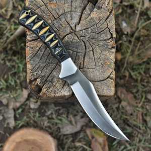Couteaux à lame fixe forgés à haute dureté, tranchants, à lame pleine, pour la survie, le camping, la randonnée, la chasse au bœuf, avec étui en cuir - Product Image 3