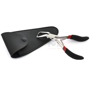 MAGMA BEAUTY High Quality Stainless Steel Hair <b>Extension</b> Pliers Non-slip Silicone Hand Removal <b>Micro</b> Ring Bead <b>Extensions</b> - Product Image 5