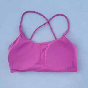 Soutien-gorge de sport respirant extensible dans quatre directions pour filles, en maille, avec impression numérique personnalisée, maintien moyen, séchage rapide, idéal pour la gym, l'entraînement, le yoga et le fitness - Product Image 5