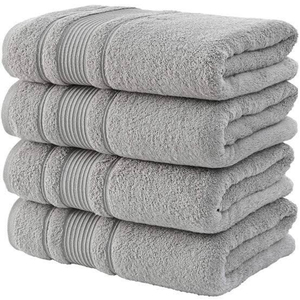 Serviettes de toilette blanches 100% coton, en gros, luxe, 400 GSM, douces, absorbantes, pour hôtel, spa, salon, logo personnalisé - Product Image 6