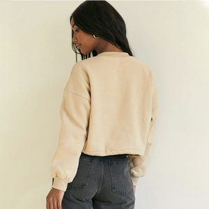 Custom Print Logo 100% <b>Polyester</b> Sublimation Plain <b>Hoodies</b> Blank Plus Size Long Sleeve Crewneck Sweatshirts for Women Men - Product Image 2