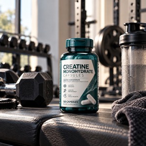 Cápsulas de Creatina Monohidrato Personalizadas de Marca Privada OEM ODM, 120 Cápsulas, Suplemento de Nutrición Deportiva - Product Image 1