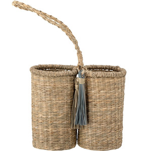 Soporte resistente para botellas de vino de hierba marina, con capacidad para 2 botellas, venta al por mayor en Vietnam, personalizable. - Product Image 1