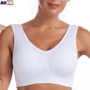 Sujetador sin aros fino de talla grande S-7XL, ropa interior femenina sin costuras, chaleco deportivo de yoga, sujetador ajustable sin costuras. - Product Image 2