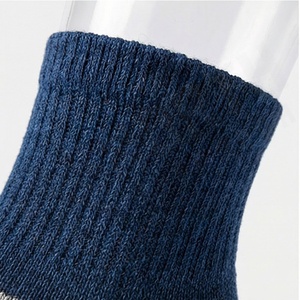 Ankle <b>Socks</b> Solid Navy Blue Cotton Bamboo Fiber Breathable Casual Daily Wear Adult Autumn Knitted <b>Socks</b> - Product Image 4