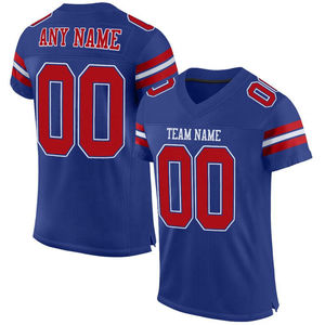 Maillot de football américain personnalisé à manches courtes, design imprimé sur mesure, meilleure qualité, vente en gros, uniformes d'équipe, maillot pour fans - Product Image 4