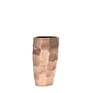 Jarrón Moderno de Cobre para Mesa, Diseño Geométrico Hecho a Mano, Acabado Metálico para Decoración del Hogar - Product Image 1