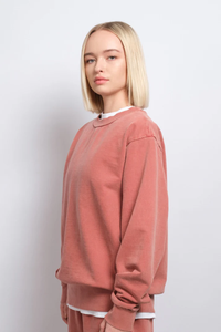 Sudadera Personalizada Vintage con Cuello Redondo para Hombre y Mujer, Oversize, de Algodón y Fibra de Bambú, Estilo Pullover, con Lavado Ácido y Felpa Digital - Product Image 4