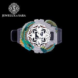Reloj de Diamantes de Lujo Más Vendido, Completamente Cubierto de Diamantes, Perfecto para el Estilo Hip Hop, Correa de Goma, Ícono de la Moda, Disponible a Precio de Fábrica - Product Image 4