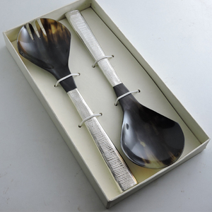 American Style Handmade Stainless Steel Silver Plated 12 Inch Eco-Friendly <b>Salad</b> Server Kitchenware <b>Salad</b> <b>Tools</b> Tableware Decor - Product Image 5