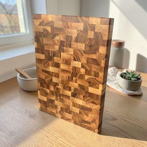 Planche à découper en noyer massif, faite à la main, bloc de boucher épais, planche à hacher en bois, planche de chef professionnelle, cadeau de cuisine haut de gamme - Product Image 6