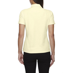 Polo à col bicolore 180 g/m² avec logo imprimé DTF personnalisé, respirant et à séchage rapide, pour femme, style décontracté à carreaux - Product Image 4