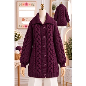 Pulls 100% acrylique ou coton, calibre 12, pour femmes, très tendance, style décontracté, pour la saison hivernale, fournisseur du Bangladesh. - Product Image 3