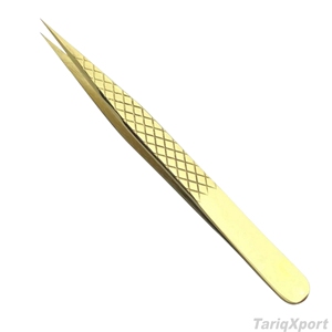 Pinzas Profesionales de Acero Inoxidable para Extensión de Pestañas, Pinzas de Precisión para Cejas con Punta Lisa y Recta para Salón de Belleza - Product Image 5