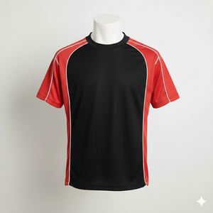 เสื้อฟุตบอลชายแบบสั่งทำสีได้ ผ้าถักทรงโอเวอร์ไซส์ กันหด รุ่นปี 2026 2027 ระบายอากาศ แห้งเร็ว สำหรับมืออาชีพ แบบแขนสั้น - Product Image 1